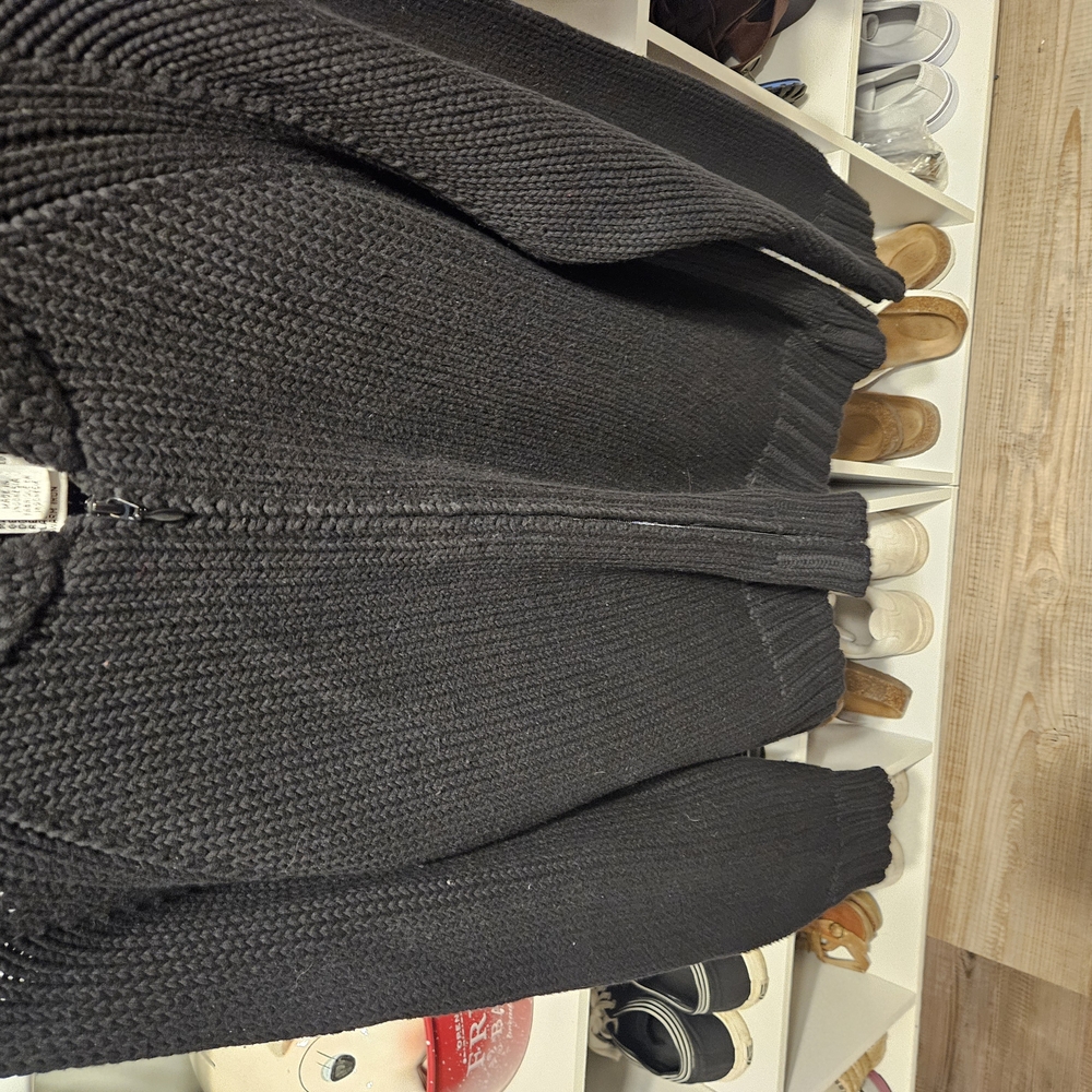 Cozy Black Knit Cardigan
